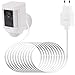 Produktbild Ring Spotlight Cam Batterieladekabel BECEMURU Wetterfestes 20ft/6m Kabel mit Batterieladeadapter für Ring Scheinwerfer Cam Batterie (Weiß)