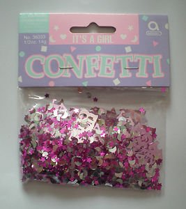 Amscan IT'S A GIRL Confetti