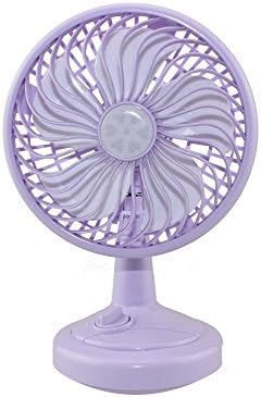 Flyproshop Rotatable, 2 Speed Adjustable, Powerful USB Mini Cooling Fan Elegant Color Rechargeable Quiet Desktop Fan for Baby Stroller Home Office Travel Outdoors Camping (Purple)