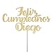 Produktbild Feliz Cumpleaños Cake Topper Custom Happy Birthday Spanish Happy Birthday Cake Toper Birthday Cake Topper Feliz Fiesta Cumpleaños Glitter Cardstock Topper