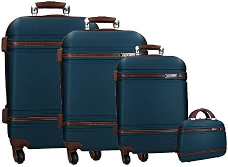 3-piece + beauty rigid luggage set bluePIERRE CARDIN cabin baggage VS167