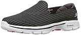 Obermaterial: Kunststoff Skechers GO Walk 3, Damen Low-Top Sneaker, Schwarz (Black/White (Bkw), 37 EU