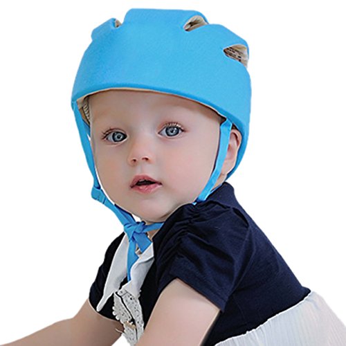 ABUSA Infant Baby Toddler Safety Helmet Kids Head Protection Hat for Biking Walking Crawling - Blue