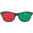 Ruluti 1pcs Red Green Glasses Eyeglass for Amblyopia Training