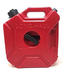 TRP TRADERS Red Plastic 5 liters Capacity Jerry Can for Fuel (Petrol, Diesel) Fitting provided, for Touring in Motorcycle,Cars, Jeep,SUVs