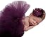 Newborn Baby Girls Photography Prop Purple Headband Tutu Skirt