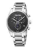 Calvin Klein Herren Chronograph Quarz Uhr mit Edelstahl Armband K8S27141