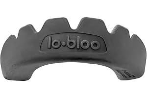 ‎LOBLOO lobloo PRO-FIT, zum Patent angemeldeter, professioneller abdruckloser Dual-Density-zahnschutz Kampfsport für Sportarten mit hohem Kontakt wie MMA, Hockey, Fußball, Rugby. Mittel 10–13 Jahre, Schwarz
