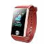 Produktbild Gyfdjh SmartWatch Multifunzione Fitness Activity Tracker Smart Watch Braccialetto Fitness Armband Sport Orologio Uomo Donna IP67 per IOS Android Cinturino in Sangle en PU,Red