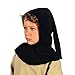 Produktbild Mittelalter Gugel für Kinder schwarz mit Zipfel LARP Kleidung Zubehör - 7/9 Jahre