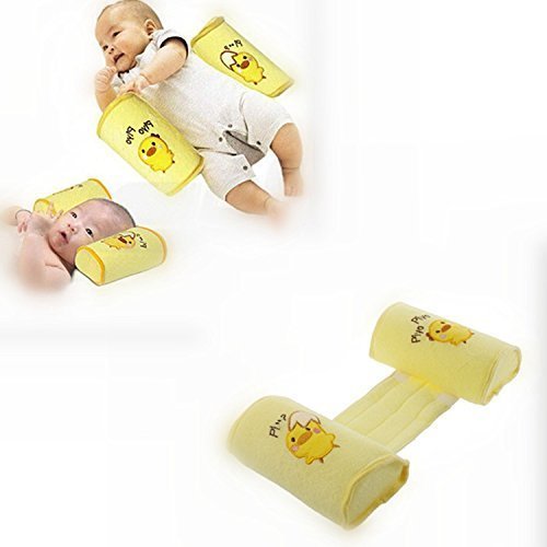 Baby-Kopfkissen, ruirs Nice Baby Anti-Roll Kissen schlafen, Positionierer Infant Unterstützung Cot Sicherheit Kissen (gelb Chick) - 2