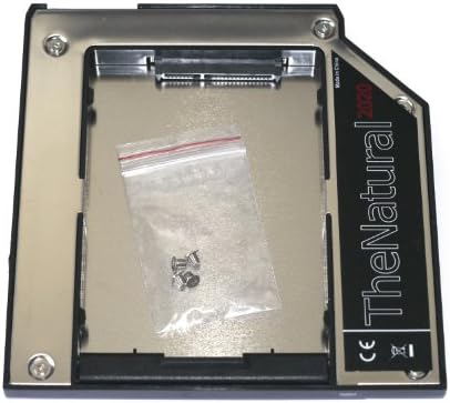 HDD/SSD Ultrabay Slim Module for IBM Lenovo ThinkPad T40, T40p, T41, T41p, T42, T42p, T43, T43p, T60, T60p, T61, T61p, X4 UltraBase, X4 Dock, X6 UltraBase, X6 Tablet UltraBase, X60, X60s, X60t, X61 - Adapter Caddy 9.5 mm (SATA - PATA/IDE) - TheNatural2020