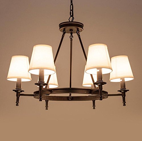 Preisvergleich Produktbild American Village Iron Kronleuchter Einfache moderne Tuch Schlafzimmer Wärm Restaurant Atmosphäre Persönlichkeit Lampen Studie Lampe