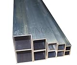  Tubo aluminio cuadrado 25 mm, espesor 1.5 mm longitud 1 metro