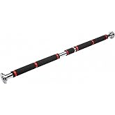 NK Spor Ayarlanabilir Tam Boy S&uuml;ngerli Kırmızı Koridor Barı 80x130 -Fitness Barı-Push Up-Kol-Omuz-Sırt-Biceps-Pull-Up- Barfik