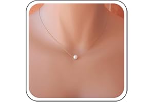 TseenYi Collier ras du cou avec petite perle - Bijou à chaîne bohème minimaliste, pour femmes et filles