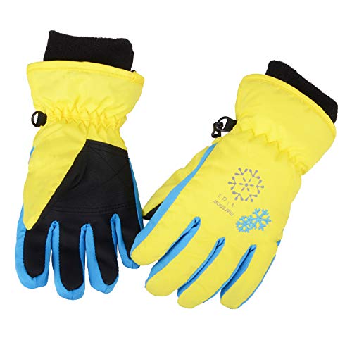Azarxis Kids Children Ski Gloves Winter Snow Gloves Waterproof Winter Warm Gloves for Snowboarding, Sledding