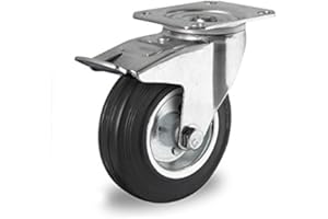 der ROLLENDE SHOP - Lenkrolle mit Bremse Durchmesser 200 mm - Serie SWS4 Rollenlager