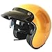 Produktbild Jethelm Motorradhelm Oldtimerhelm Pilotenhelm Cruiser Rollerhelm D.O.T zertifizierter Unisex Harley Helm,Gold-L59/60cm
