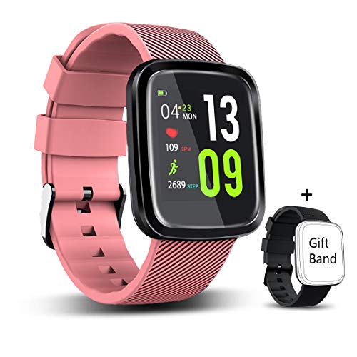 EUMI Smartwatch, Montre Intelligente avec IP67, Bracelet avec activité Intelligente Pile 10-15 Jours 1.3 '' Couleur 8 Modes Sportifs Chronomètre Podomètre Cardiofréquencemètre iOS Calories Andriod