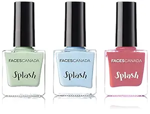 Faces Canada Splash Nail Enamel Set of 3 - Ballerina, Linty & Frozen (24ml)