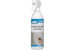 HG Limpiador de Juntas en Spray, Producto de Limpieza para Juntas de Azulejos, Paredes y Suelos, Elimina las Manchas en Juntas y Lechada de Cocinas y Baños - 500ml