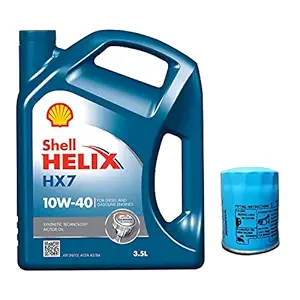 Pitstop - Oil change Kit - Shell HX7 Engine Oil + Filter - hondacar Jazz (Petrol)