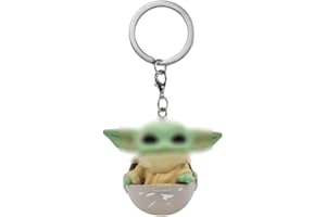 Tomicy Baby YodaTomicy Yoda Llavero Yoda The Mandalorian Llavero 3D Colgante Llavero de PVC