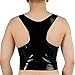 Produktbild EXLATEX Latex Rubber Herren Tank Tops Y-Back Kurze Shirts Fetisch
