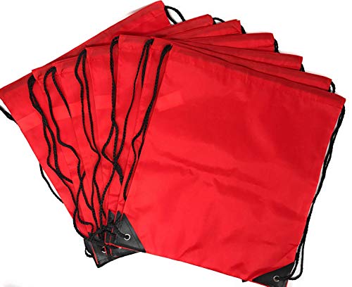 DHNKW 20 x Bulk Drawstring Backpack - Sports Bag Cinch Sack