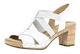 Comfort Sport Damen Sandalen, Riemchensandale, Farbe: Weiß (weiss(Kork/Nieten)), Damen-Schuhe