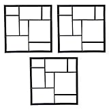 garten pflastern preis Hochwertige und stabile Polypropylen/Plastikformen für Beton. Farbe: Schwarz, 8 Kammersystem, Maße: 50 x 50 x 4,5 cm