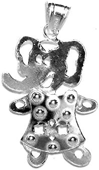 925m silver elephant pendant Law movable head feet hands [793]