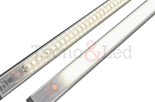 TECNO &LED®- BARRA LED SOTTOPENSILE DIMMERABILE SU MISURA CON CHIP LED SAMSUNG BIANCO (4000K NATURALE, 160 CM)