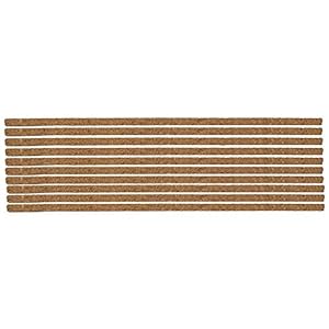 30 x Cork Expansion Flooring Gap Insert Strips - 600mm x 10mm x 10mm (Coverage Length: 18 Meters)