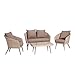 Produktbild Garten Loungemöbel OUTLIV. Argentinien 4-tlg Loungeset Polyrattan Loungegruppe Outdoor Lounge Set