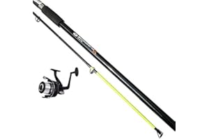 REDWOOD BEACHCASTER MAX 12FT 2PC ROD & SHAKESPEARE BEACH REEL WITH LINE SEA FISHING