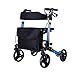 Produktbild SUN RNPP Rollatoren Rollator vierrad-Walker klappbarer medline Advanced-Walker mit 8-Zoll-rädern, blau