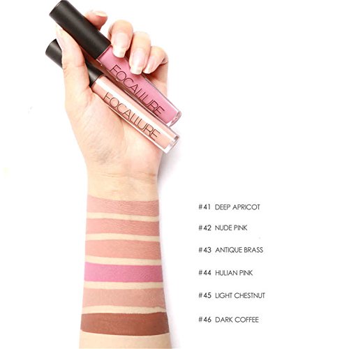 Petansy 12 Farben Nude Matte Lip Gloss Langlebig Wasserdicht Samt Lippenstift - 3