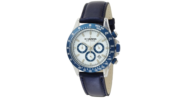 K \u0026 Bros donna 9536 – 3 ice-time Crash cronografo Blue orologio :  Amazon.it: Orologi