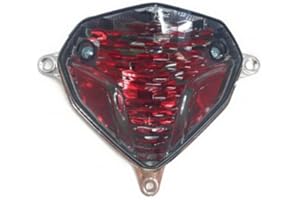 ASSA PARTS B1 - Feu Arrière Moto Fumé Compatible Yamaha Aerox 50 - Compatible Mbk Nitro 50