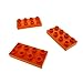 Produktbild 3 x Lego Duplo Bau Basic Platte orange 2x4 Stein für Set 10508 10509 10532 10580 40666