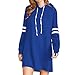 Produktbild Sannysis Hoodie Damen Bauchfrei Hoodie Kleid Sweaterkleid Kapuzenkleid Sportlich Sweatshirt Kleider Freizeitkleid