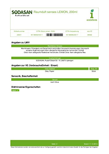 Sodasan, Raumduft senses Lemon, 200ml - 3