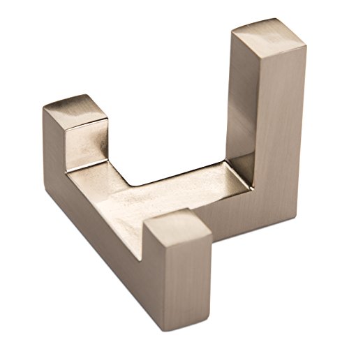 Moderner SO-TECH® Kleiderhaken Garderobenhaken Handtuchhaken Cosima 2-fach Edelstahloptik