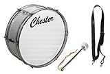 bombo percusion segunda mano 22" x 07", casco de madera de 6 capas