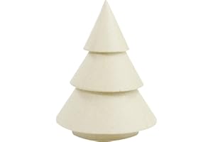 DECOPATCH Décopatch – Árbol de Navidad para decorar (papel maché, tamaño pequeño), color marrón