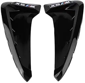 Car Craft X5 Fendor Vent Grill Compatible With Bmw X5 Fendor Vent Grill X5 F15 2014-2018 X6 F16 2015-2018 Glossy Black