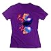 Produktbild Nana-Custom Tees Damen T-Shirt Gr. Small, Schwarz - Violett