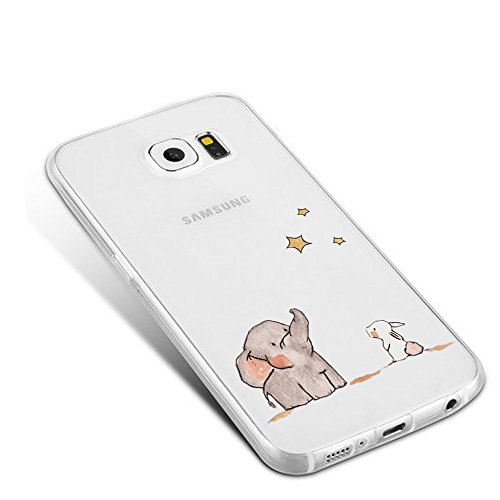 vanki Funda Galaxy S7 Edge Dise os frase Carcasa Cubierta TPU Silicona
Goma Suave Case Protection y Premium Clarity Cover Ultra Fino Anti-Ara
azos para Samsung Galaxy S7 Edge 3